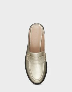 Hot Sale ⌛ Aerosoles 👩 Women's Mule In Gold Soft Gold Leather 🎁 -Women's Shoes Sales Store unnamed file 950