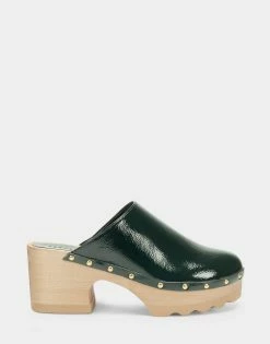 Promo 😍 Aerosoles 👩 Women's Clog In Green Green Leather 🥰